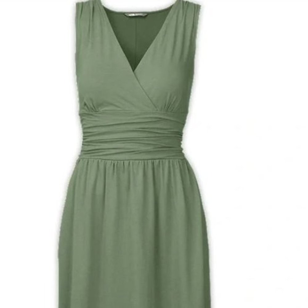 THE NORTH FACE Olive Green Heartwood Surplice Dress Size Small
